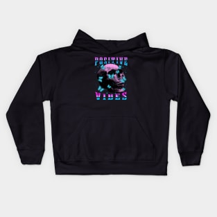 positive vibes - skull and butterflies Kids Hoodie